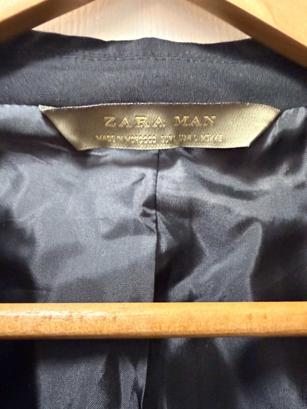 Zara Black Tailcoat with Satin Lapels and Long Back - Picture 2 of 4